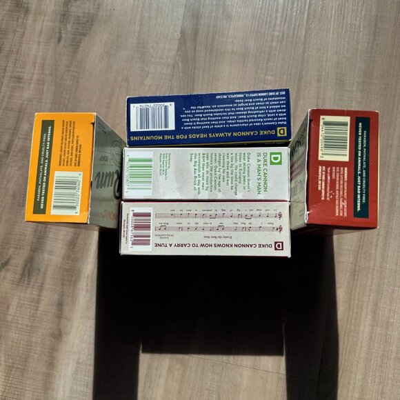 Duke Cannon Big Brick Soap Bundle 5-Pack 10oz Bars Beer Bourbon Bay Rum USA Made - Picture 2 of 7